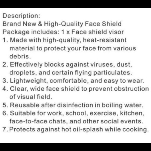 High Fashion face shields| miami face masks #Miami - Picture 8 of 16